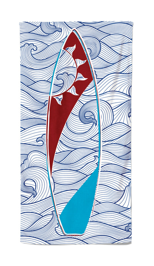 UPF 50 Beach Towel/Wrap - Surf's Up