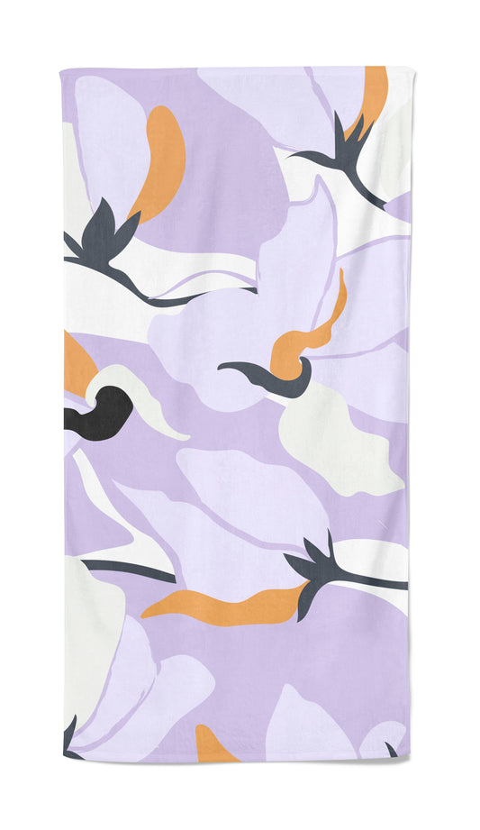 UPF 50 Beach Towel/Wrap - Tranquil Bloom