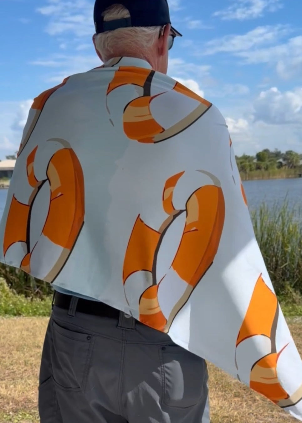 UPF 50 Towel Beach Towel/Wrap - Lazy River