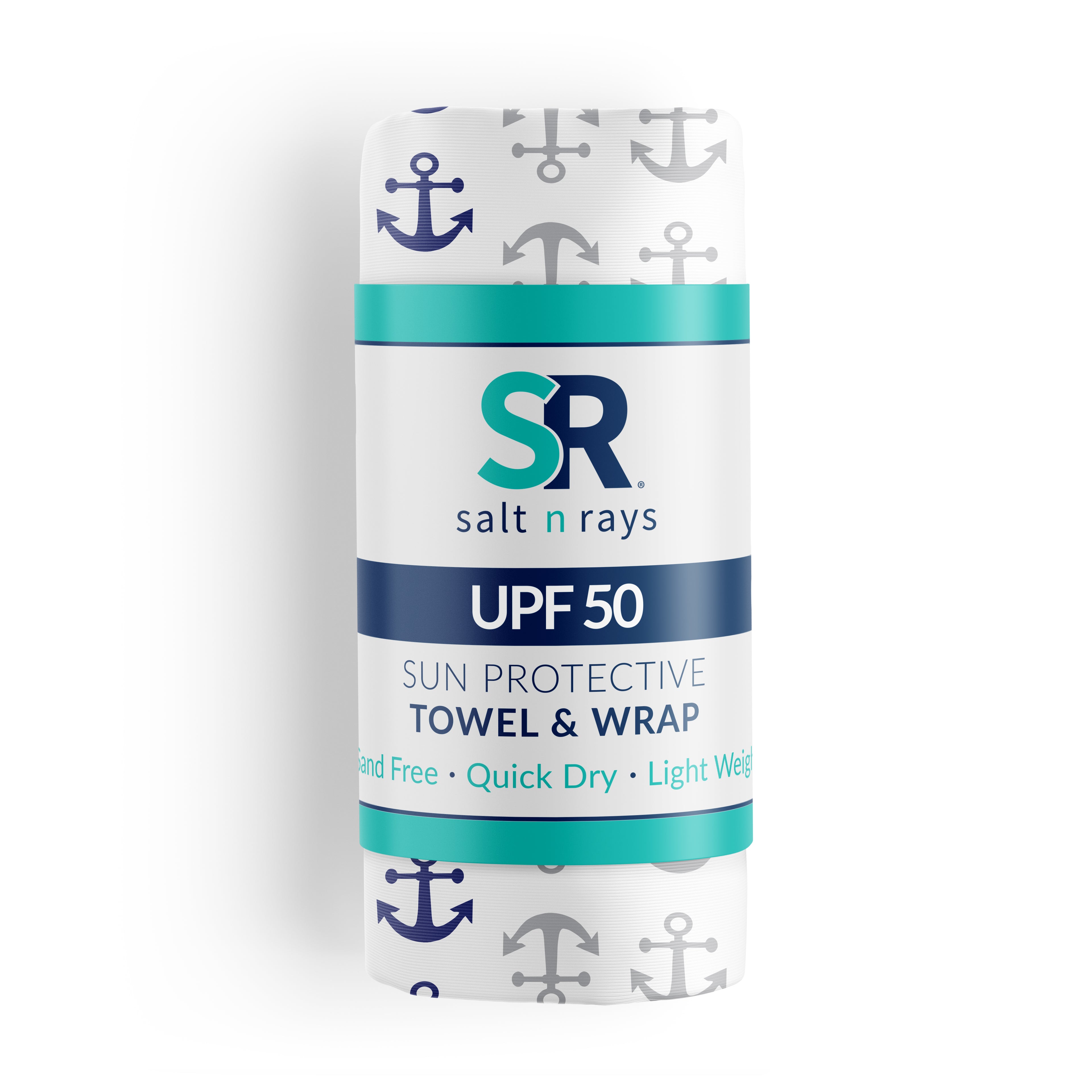 UPF 50 Beach Towel/Wrap  - Anchors Away