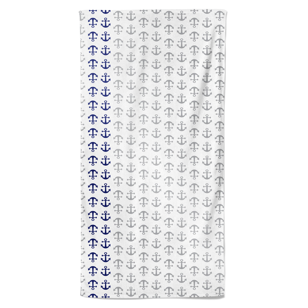 UPF 50 Beach Towel/Wrap  - Anchors Away