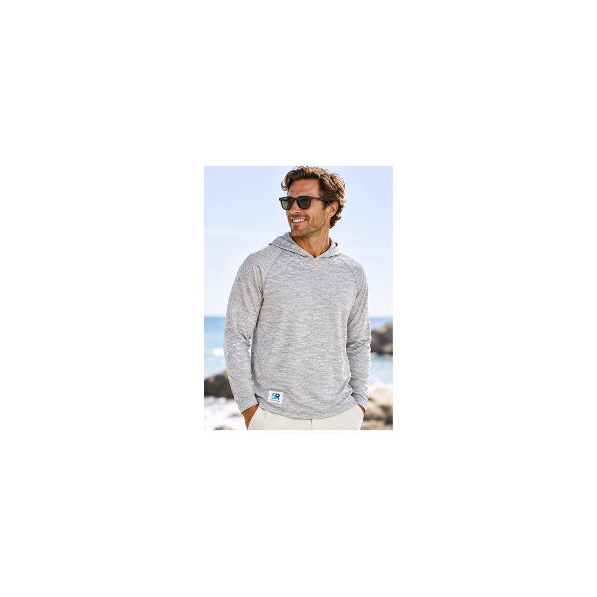 UPF Hoodie- Light Grey