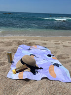 UPF 50 Beach Towel/Wrap - Tranquil Bloom