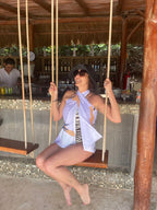 UPF 50 Beach Towel/Wrap - Tranquil Bloom