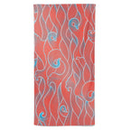 UPF 50 Beach Towel/Wrap - Peach Wave