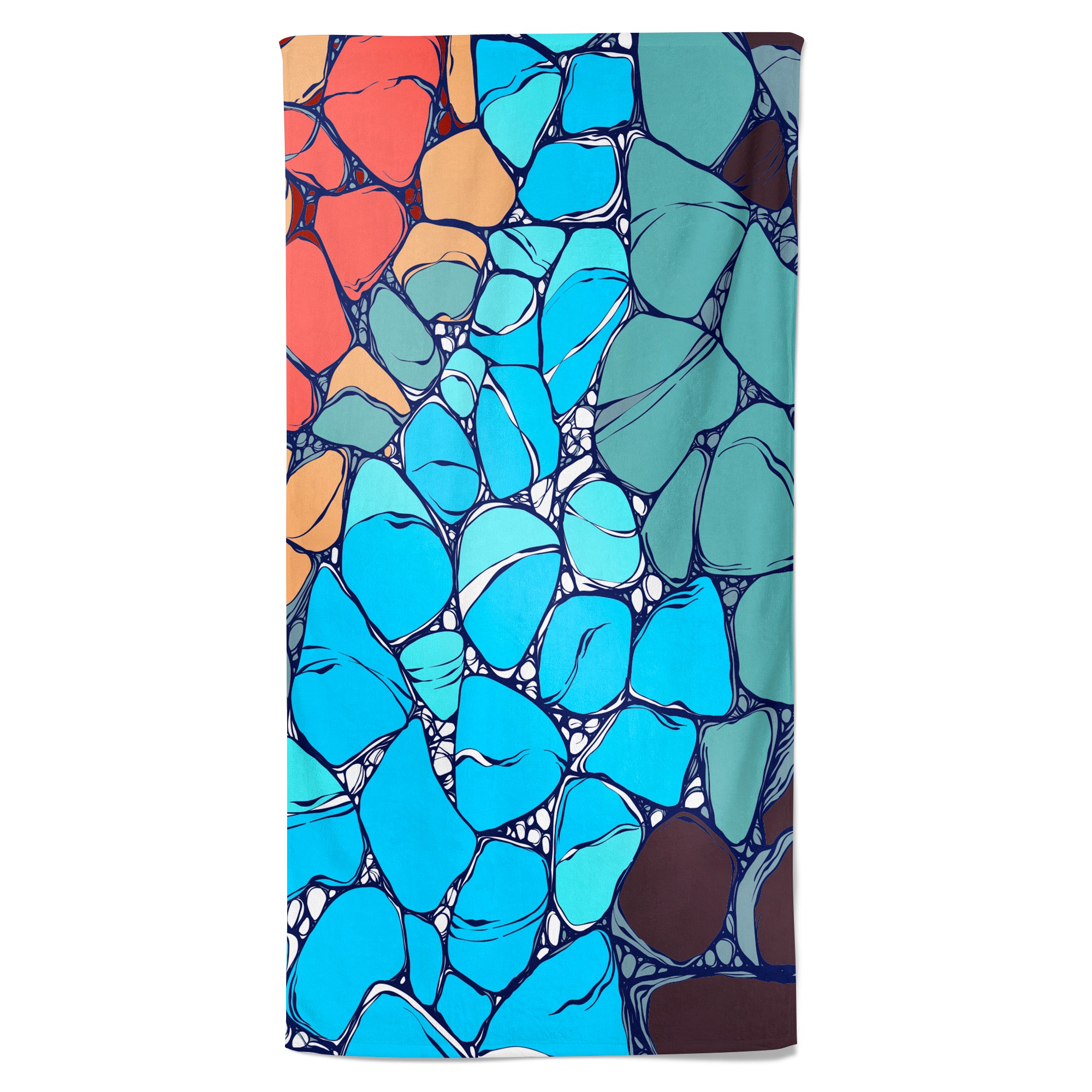 UPF 50 Beach Towel/Wrap - Placid Pebbles