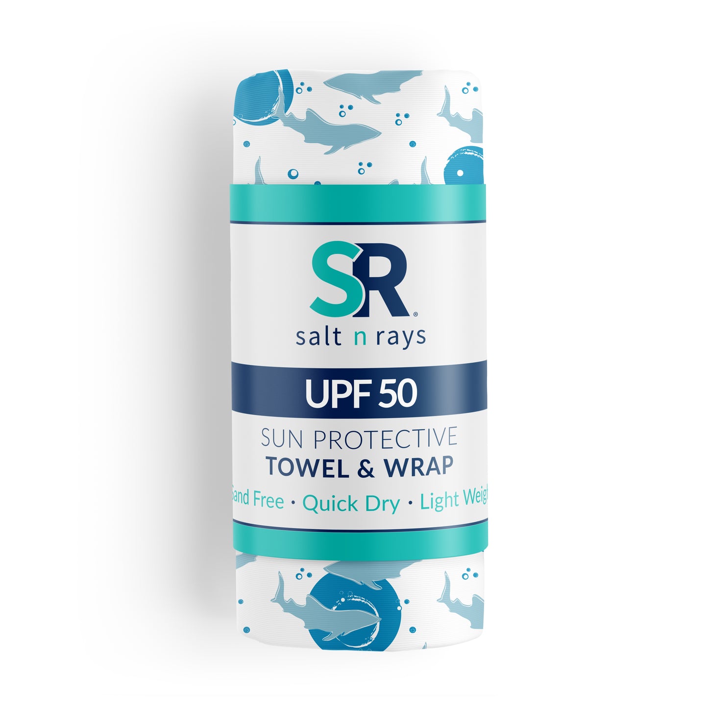 UPF 50 Towel/Wrap - Shark Frenzy