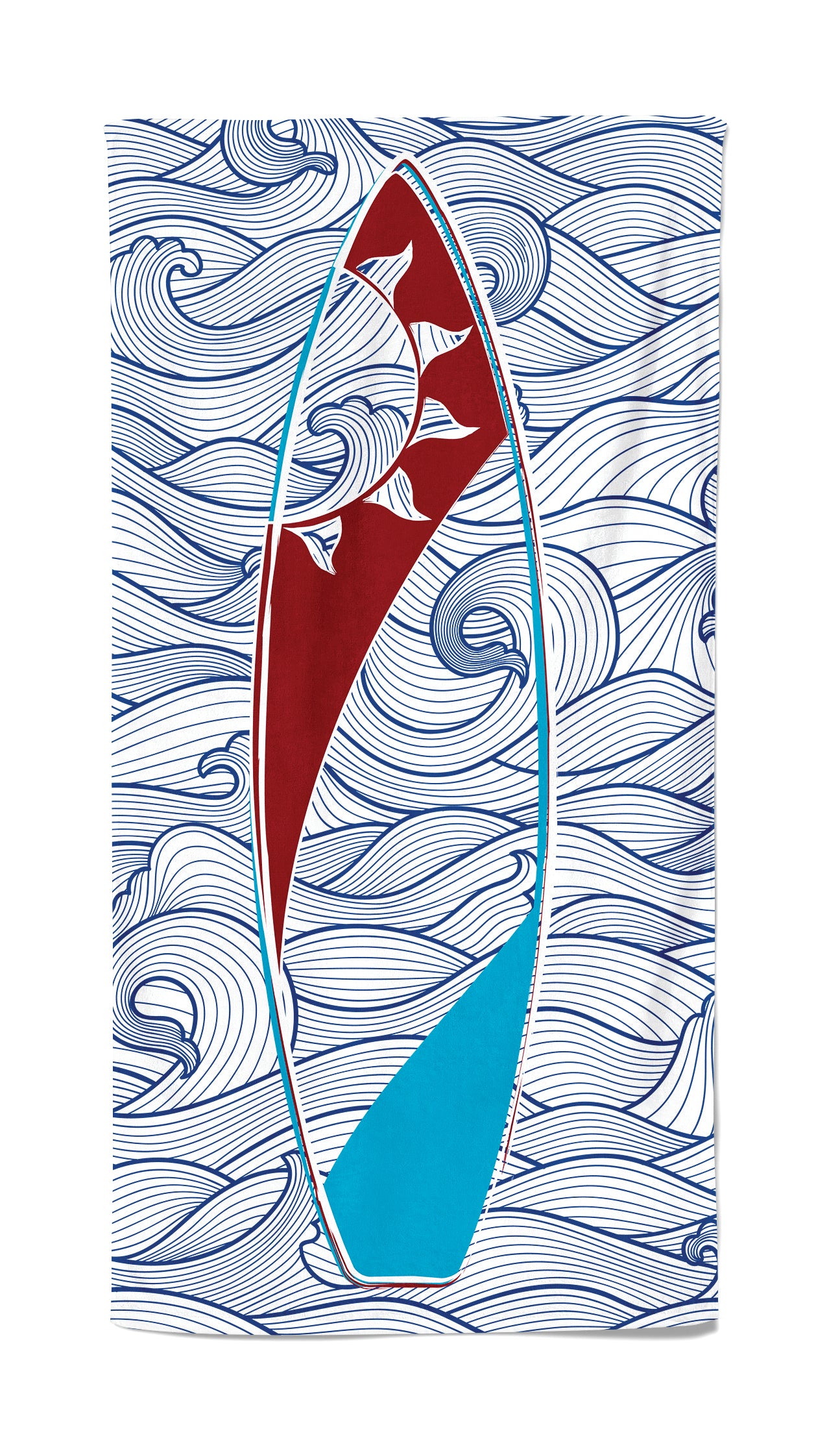 UPF 50 Beach Towel/Wrap - Surf's Up