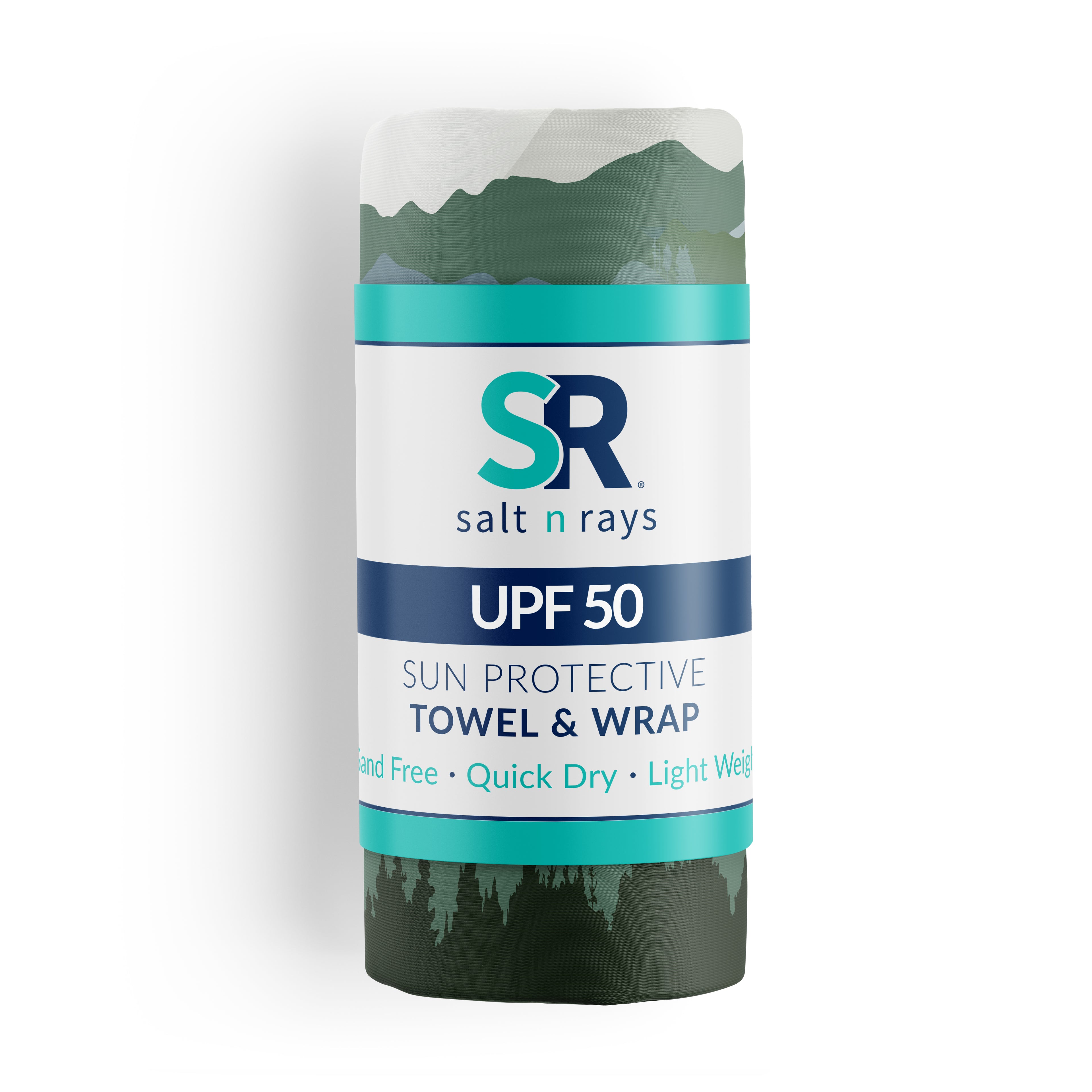 UPF 50 Beach Towel/Wrap - Viride