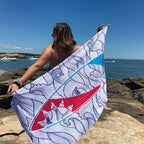 UPF 50 Beach Towel/Wrap - Surf's Up