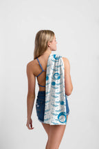 UPF 50 Beach Towel/Wrap - Shark Frenzie