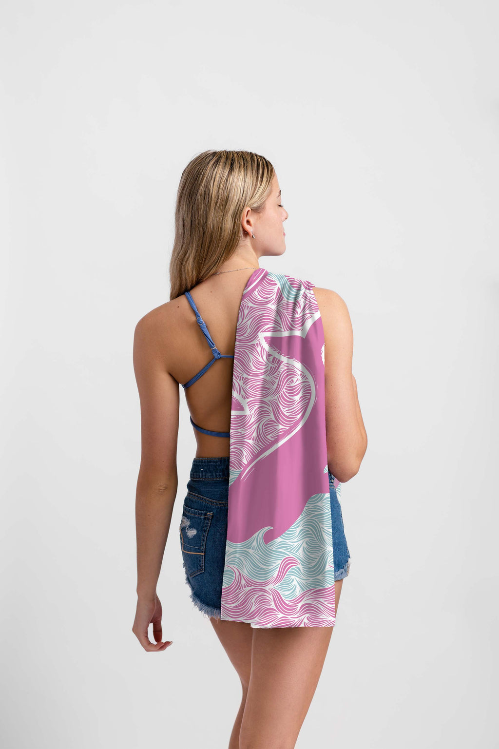 UPF 50 Beach Towel/Wrap - Whale's Tail