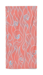 UPF 50 Beach Towel/Wrap - Peach Wave
