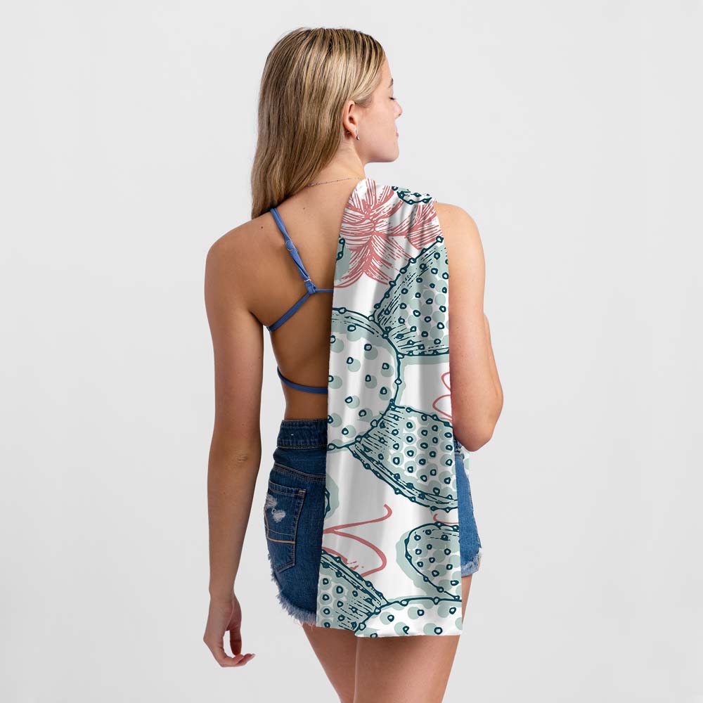 UPF 50 Beach Towel/Wrap - Dusty Rose